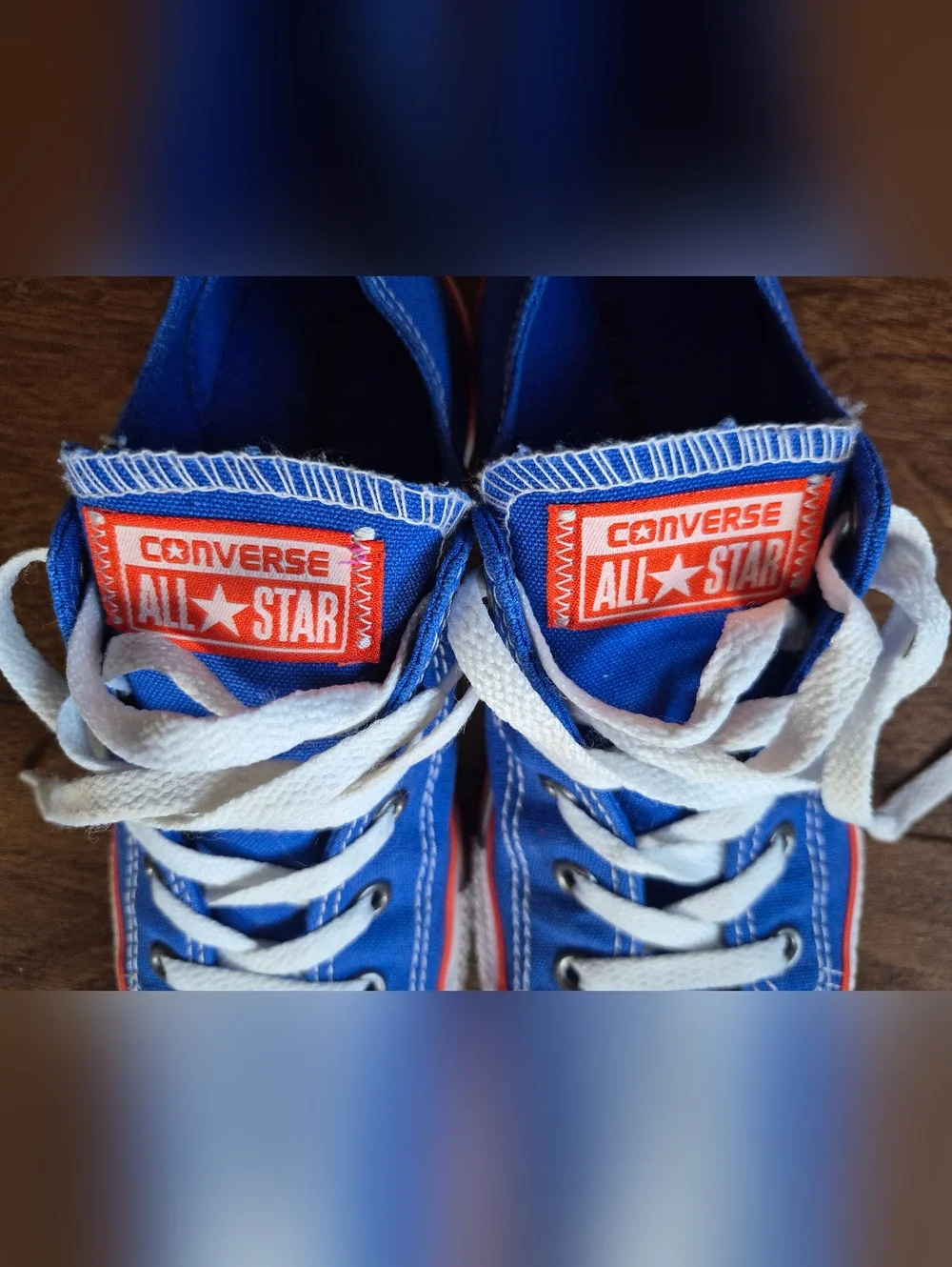 Converse All-Star Low-Top Sneakers Blue Orange Sz Youth 3 Florida Gator Fan! - Picture 4 of 5